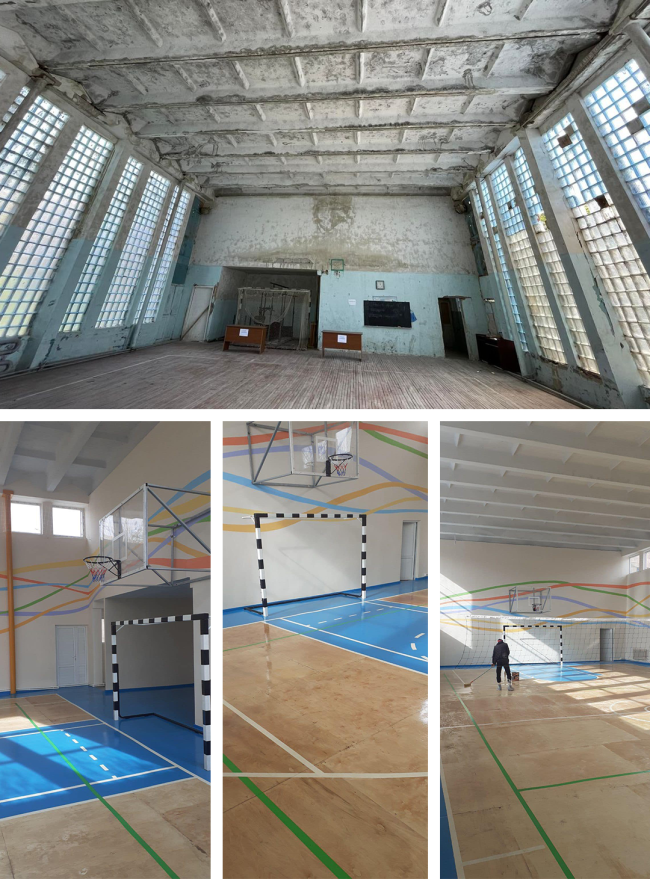 Rénovation du gymnase de l'école de Mets Masrik